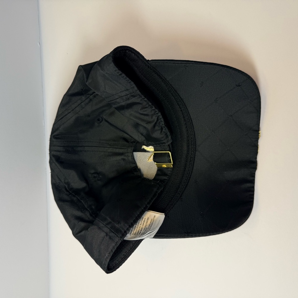 Adidas Originals Black Gold Trefoil 3-Stripes Cap H09043 Quilted bold sporty - Picture 6 of 8